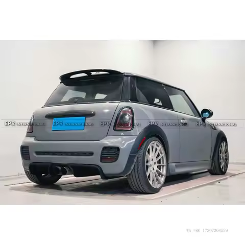 Hot for Mini R56 Cooper JCW model modification, center-mounted rear lip small spoiler, GP rear diffu