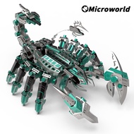 Microworld 3D Metal Puzzle Green Devil Scorpion Model Kits Laser Cut Assemble Jigsaw Toys Christmas Birthday Gift For Adult Kids