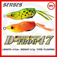 SENSES Delta Froggy DF47 47mm 6.7g Rubber Soft Frog Lure Snakehead Jump Jumping