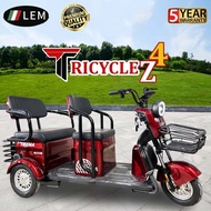 ★LEM★ Z4 - Z6 - Z9 tricycle 4 seat ELECTRIC SCOOTER RECHARGEABLE