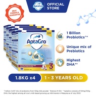 Aptagro Step 3 Growing Up Milk Formula 1-3 years (1.8kg x 4)