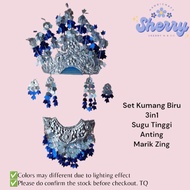 Set Kumang Sugu Tinggi Biru Traditional Accessories Ngepan Iban Sarawak