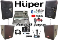 READY, PAKET HUPER JS10 15 INCH MIXER 8 CHANNEL 2 SUBWOOFER 15''