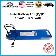 ✔Ready Stock✔ Fiido Battery For Q1 Q1S 10S4P 36v 10.4Ah Internal Li-ion Electric Scooter E-bike Repl