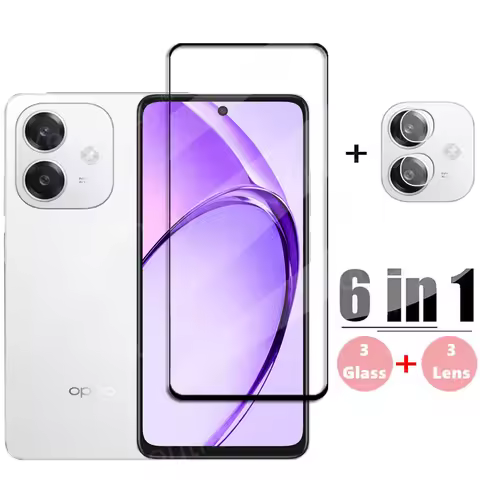 Full Cover Glass For OPPO A3 Tempered Glass OPPO A3 Screen Protector HD Protective Phone Camera Lens