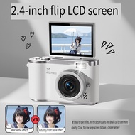 CCD Digital Camera 48MP HD Travel Compact Selfie Camera Flip Screen 8X Zoom Student Mini Camera LK00