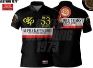 53 Years Full Print Polo Skeptron AKP Fraternity Jersey Custom Name/Number | Alpha Kappa Rho 53Rd