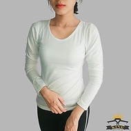 Áo thun tay dài nữ đen trắng trơn KING Áo dài tay nữ đen, dáng ôm, chất thun cotton lạnh mặc hè siêu