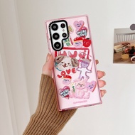 【Pink Dog】Casetify Fashion TPU Phone Case SoftPattern Case for Samsung s24ultra s24+ s24 s23ultra s23 s22+ s22ultra s21 21+ s21ultra s20 s20+ s20ultra Drop Resistant