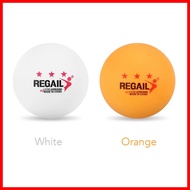 (READY STOCK)Regail 3-star ITTF Approved Ping Pong Ball Orange/White Table Tenis Competition Tournam