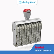Trodat 10 Digit 18mm Manual Number Stamp 151810 - Stamp