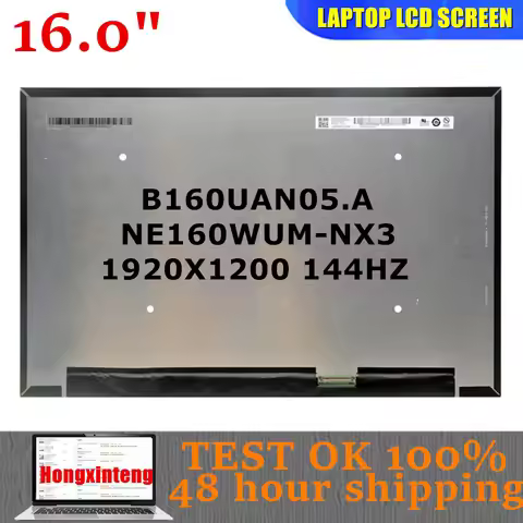 B160UAN05.A NE160WUM-NX3 Original 16.0INCH 144HZ 40PINS IPS SCREEN For ASUS FX 607P FA607J Display M