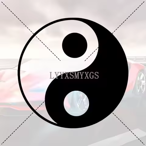 Custom Yin and Yang Bagua Car Sticker Laptop Bumper Wall Truck Van Helmet Racing Camper Vinyl Decal