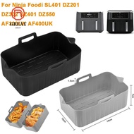 GREAT Air Fryer Basket, Rectangle Reusable Air Fryer Baking Tray, Silicone Silicone Air Fryer Liners