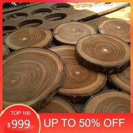 Wood slice teak Wood coaster teak Wood cut FNX4 BN7