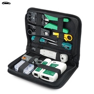 Network Cable Repair Tool Kit Set Rj45 Rj11 Cat6 Cable Tester Test Crimper Crimping Maintenance Stripper Tool Kit