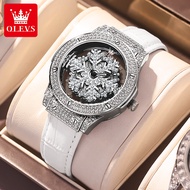 OLEVS Watch for Women Sale Water Proof Original Fashion Skeleton Design Rotating Dial Korean Style S