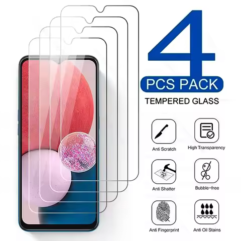 4PCS Full Cover Tempered Glass Screen Protector Case For Samsung Galaxy A13 A23 4G A33 A53 A73 M23 M
