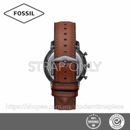 100% ORIGINAL FOSSIL Leather Strap 22mm Brown/Navy Blue/Black#Original Tali Fossil#Authorise Dealer