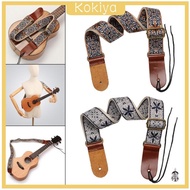 [Kokiya] Music Embroidered Ukulele Strap Lightweight Instrument Strap Ukulele Concert Accessory