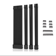 ชุดสายถัก PC 4เส้น Braided Extention Cable Set ยาว30cm (24Pin) (6+2Pin) (4+4Pin)