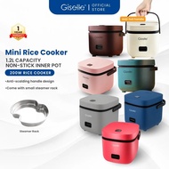 【Gung】Giselle Periuk Nasi Mini Rice Cooker 1.2L with Non-Stick Pot and 200W Steamer |   Viral Cooker