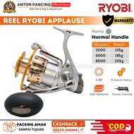 Reel Pancing Ryobi Applause 3000 / 6000 / 8000 | Full Metal Body | Spinning Reel Kuat & Halus untuk