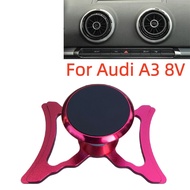 Car Phone Holder For Audi A3 S3 RS3 8V Air Vent Mount Car Styling Bracket GPS Magnet Stand Rotatable