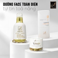 Combo 3 Facial whiteningPiece A includes Face A, Serum and Sunscreen A New Model