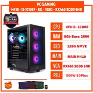 PC i3 10105F/H410/8GB RAM/128GB SSD/RX460 2GD5/400W