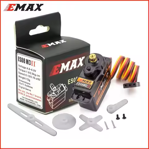 Emax ES08MD ES08MDII 4-6.0V 2kg Metal Gear Mini Digital Servo Futaba/JR Plug For TREX 450 Airplane H