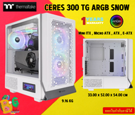 THERMALTAKE CASE  CERES 300 TG ARGB SNOW : CA-1Y2-00M6WN-00 Mini ITX , Micro ATX , ATX , E-ATX 1Y