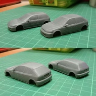 1/64 Resin Honda model Ek9 Eg6 spoiler low poly not hotwheels tomica