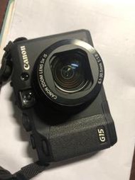 Canon Powershot G15零件機 可開機鏡頭卡住無法伸縮