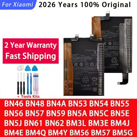Original For Xiaomi Redmi Note POCO M2 F3 M3 X3 X4 X5 A3 K30 K40 7 7A 8 8T 9 9T 9S 10 10T 10S 10X 11