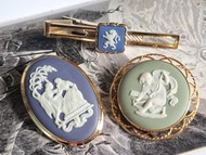 ✨ 英國製品 Wedgwood Jasperware Cameo 🌾 韋奇伍德浮雕碧玉飾物 12K金 多款選 mayuvintage vintage cameo brooch pendant neck