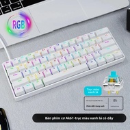 Dragon Guardian AK61 Bàn Phím Cơ Có Dây RGB Công Tắc Màu Xanh Cho Máy Tính Để Bàn Chơi Game Notebook