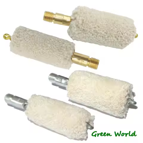 Green World 3pcs/lot .45cal-12GA Cotton Mop Brush,Gun Clean Brush