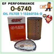 OSK O-6740 OIL FILTER 7 1/4" ISUZU HINO PROFIA 1-13240134-0 O 6740 LORI MINYAK PENAPIS LORRY ENGINE 