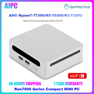GenMachine MINI PC Ren7000 Series AMD Ryzen7 7730U/R5 7530U/R3 7330U DDR4 WIFI 6 BT5.2 M.2 2280 3 Mo