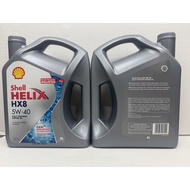 Genuine Shell Helix HX8 Fully Synthetic Minyak Hitam Engine Oil 5W-40 5W40 4L Proton Perodua Honda T