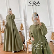 GAMIS PUTIH BAHAN CRINKLE GAMIS CRINKLE PREMIUM GAMIS CRINKLE TERBARU 2023 BAHAN ADEM GAMIS BAHAN KR