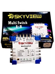 Multiswitch Skyview 5X8 1 Antena 2 LNB VH 8 Out Receiver Parabola