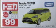 Tomica 99 Toyota Sienta 豐田 車仔