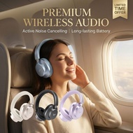 Vinnfier Elite 8 BT Wireless Bluetooth 5.4 Headphones with 21H Playtime & AUX Support Strong Bass