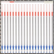 [L W H Y] 20 Pcs 0.7mm Tip Gel Silver Tone Ink Pen Refill Replacement