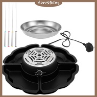 2 in 1 Electric Smores Maker Tabletop Indoor Electric Marshmallow Roaster Smores Kit Family Smore Ma