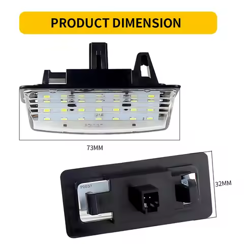 2pcs LED License Number Plate Lamp Car Light for Nissan Sentra Rogue Versa Note E11/E12/E52/E26 Alti