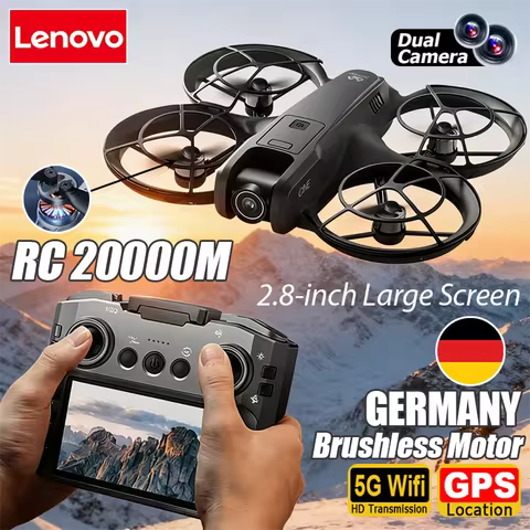 Lenovo V666 Drone 8K Aerial HD Dual Camera Intelligent Obstacle Avoidance Screen Remote Control Brus