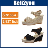 Beli2you Wedges Heels Kasut Tinggi Perempuan Heels Kasut Wedges Perempuan
